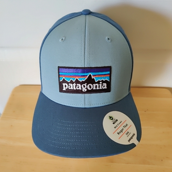 Patagonia P-6 Logo Roger That Hat Big Sky Blue - Picture 2 of 9